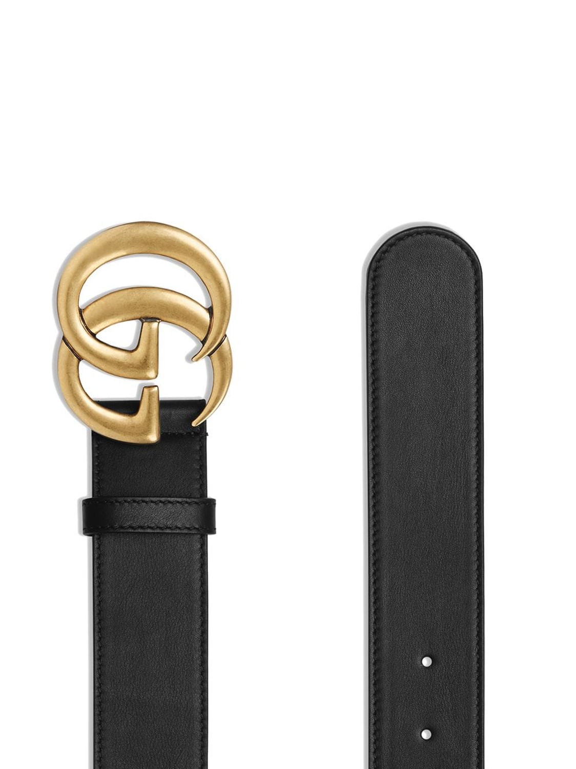 shop GUCCI Saldi Cintura: Cintura Gucci in pelle con fibbia GG marmont oro.
Finiture in ottone.
Larghezza 4 cm.
Made in italy. 397660 AP00T-1000 number 644579